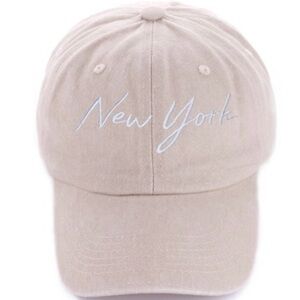 Zenana Washed Embroidered City Baseball Cap – New York